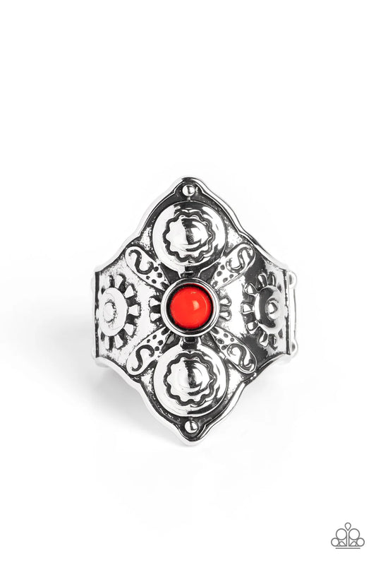 Paparazzi Rings - Crafted Couture - Red