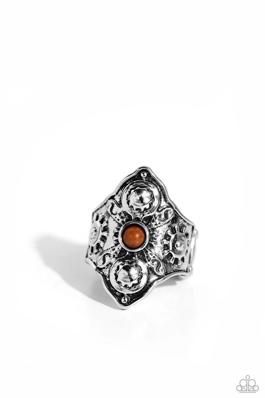 Paparazzi Rings - Crafted Couture - Brown