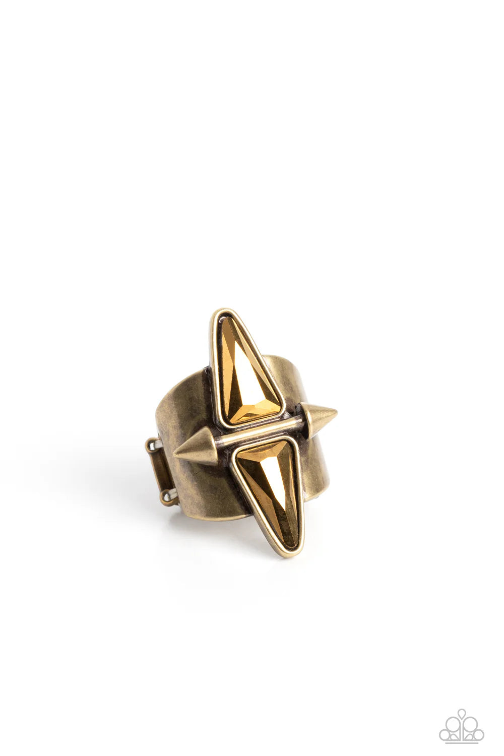 Paparazzi Rings - Combustible Compass - Brass