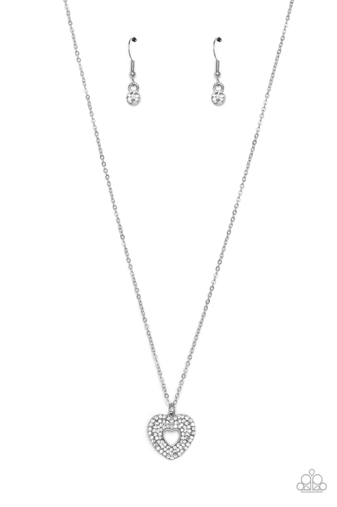 Paparazzi Necklaces - Romantic Retreat - White