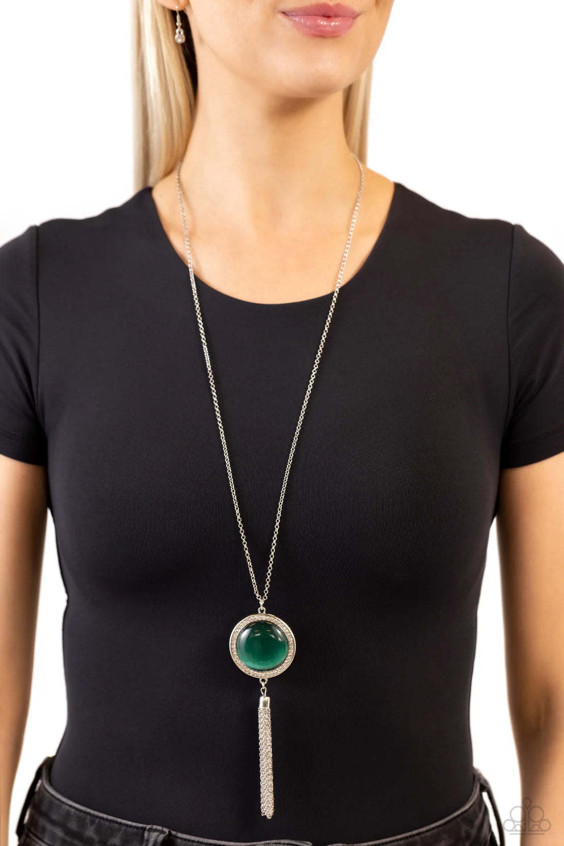 Paparazzi Necklaces - Tallahassee Tassel - Green