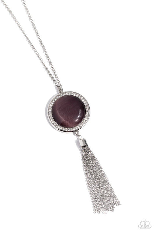 Paparazzi Necklaces - Tallahassee Tassel - Purple