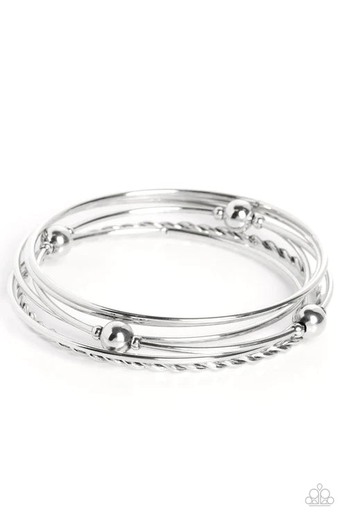Paparazzi Bracelets - Lost and Found-  Silver