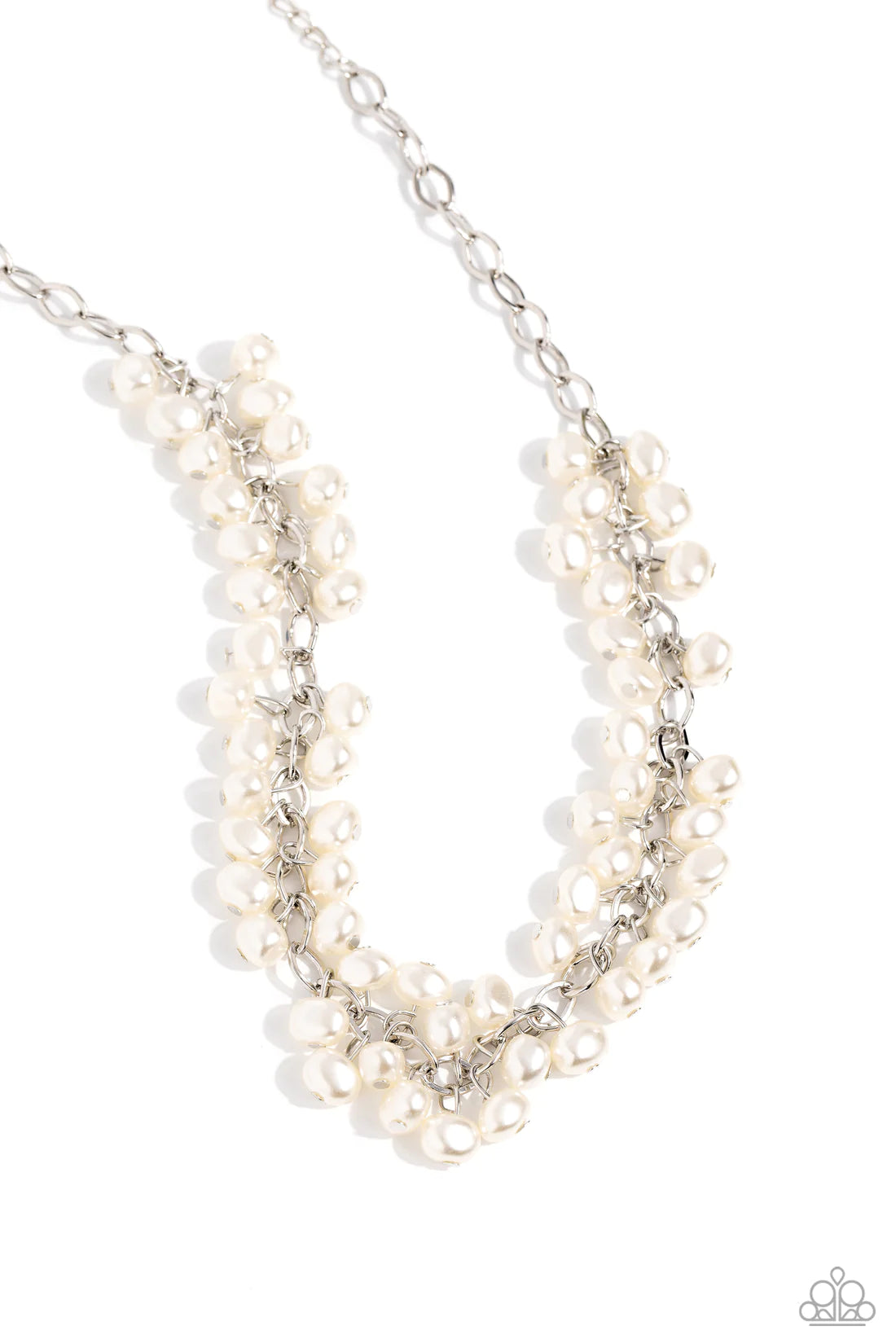 Paparazzi Necklaces - - Pearl Parlor - White