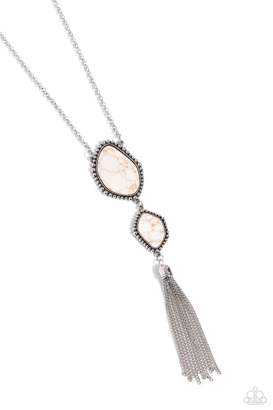 Paparazzi Necklaces - Desert Darling - White