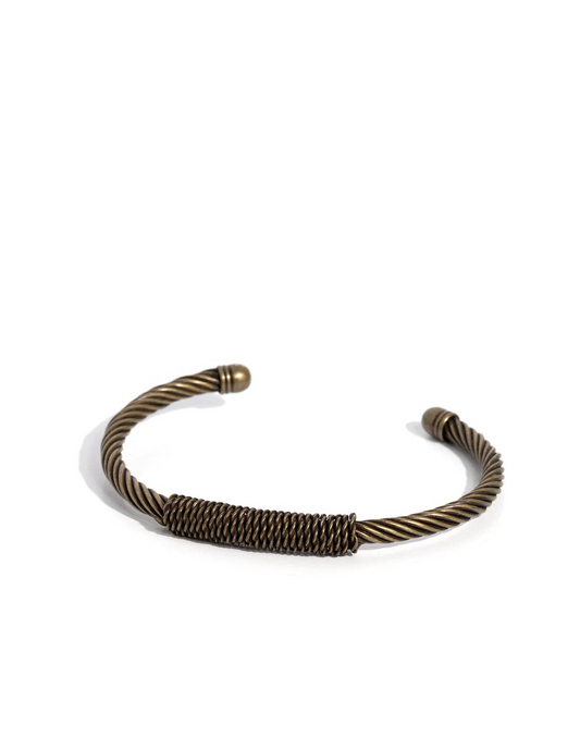 Paparazzi Men's Collection - Cable-Minded - Brass