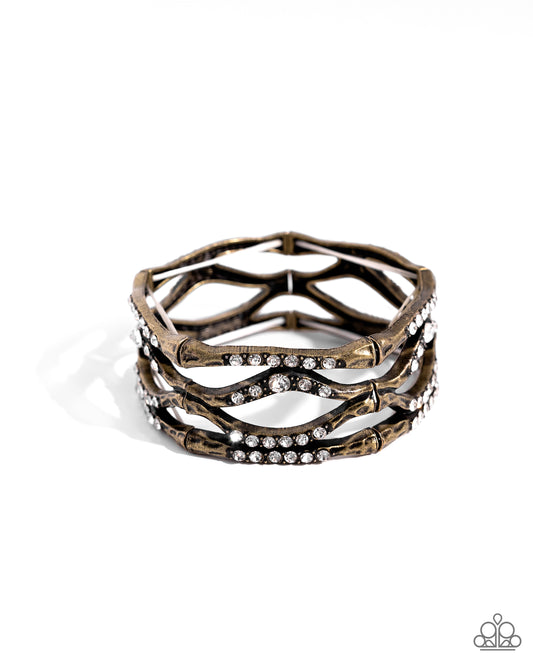 Paparazzi Bracelets - Cross Country - Brass