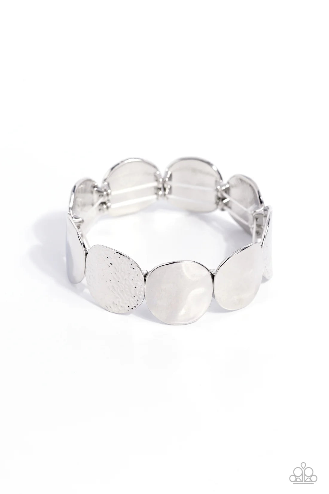 Paparazzi Bracelets - Rippling Record - Silver