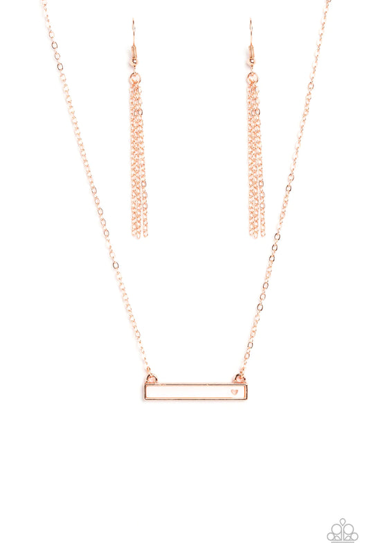 Paparazzi Necklaces - Devoted Darling - Copper