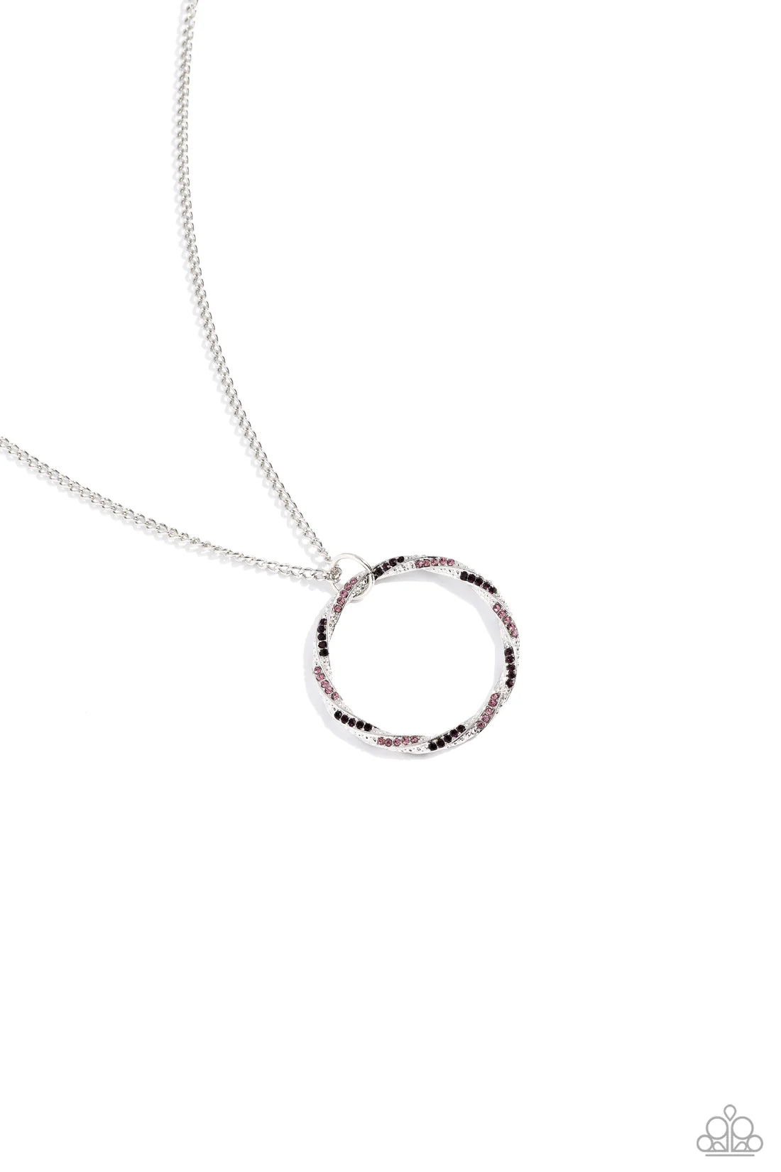 Paparazzi Necklaces - Ring it Back - Purple
