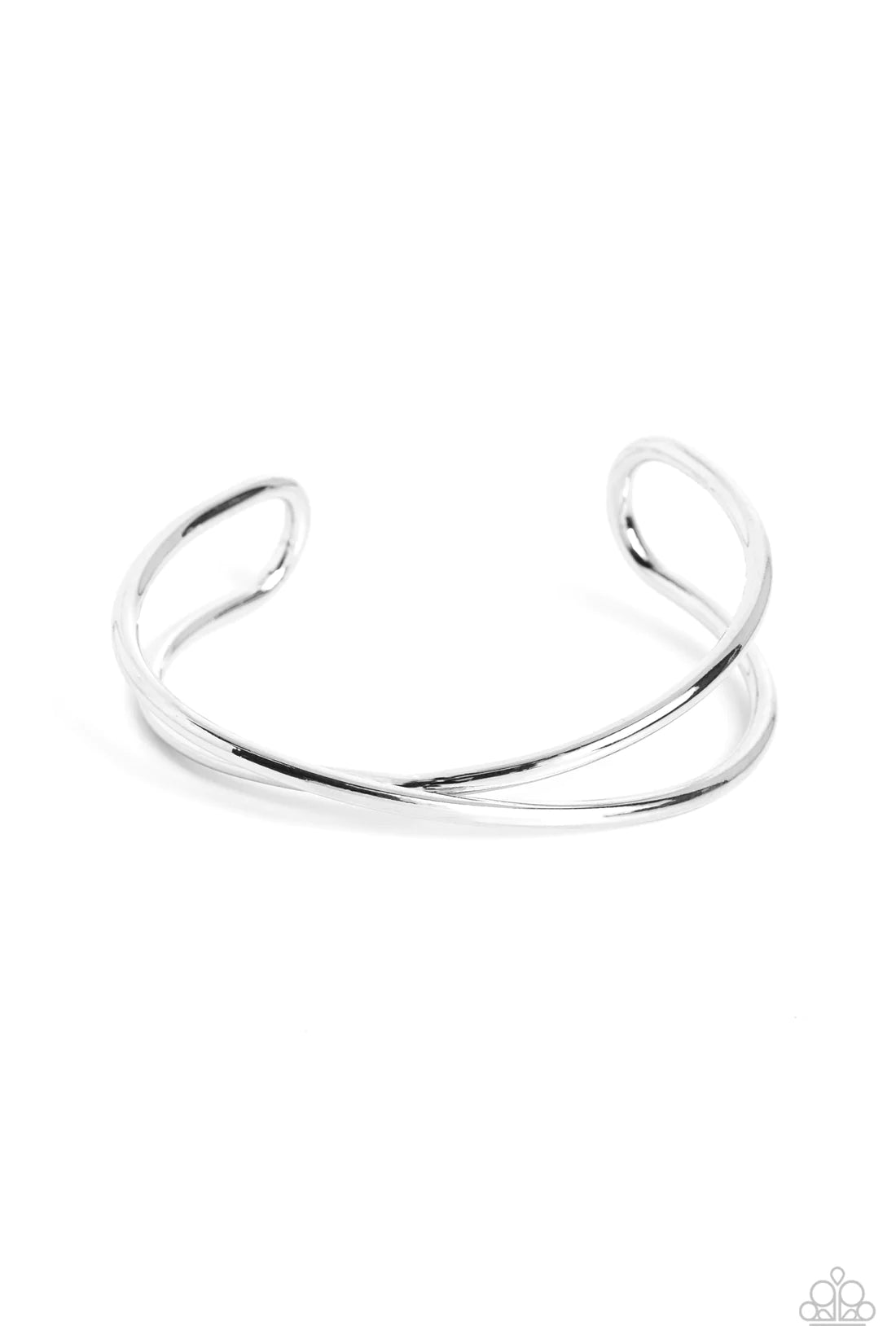 Paparazzi Bracelets - Teasing Twist - Silver