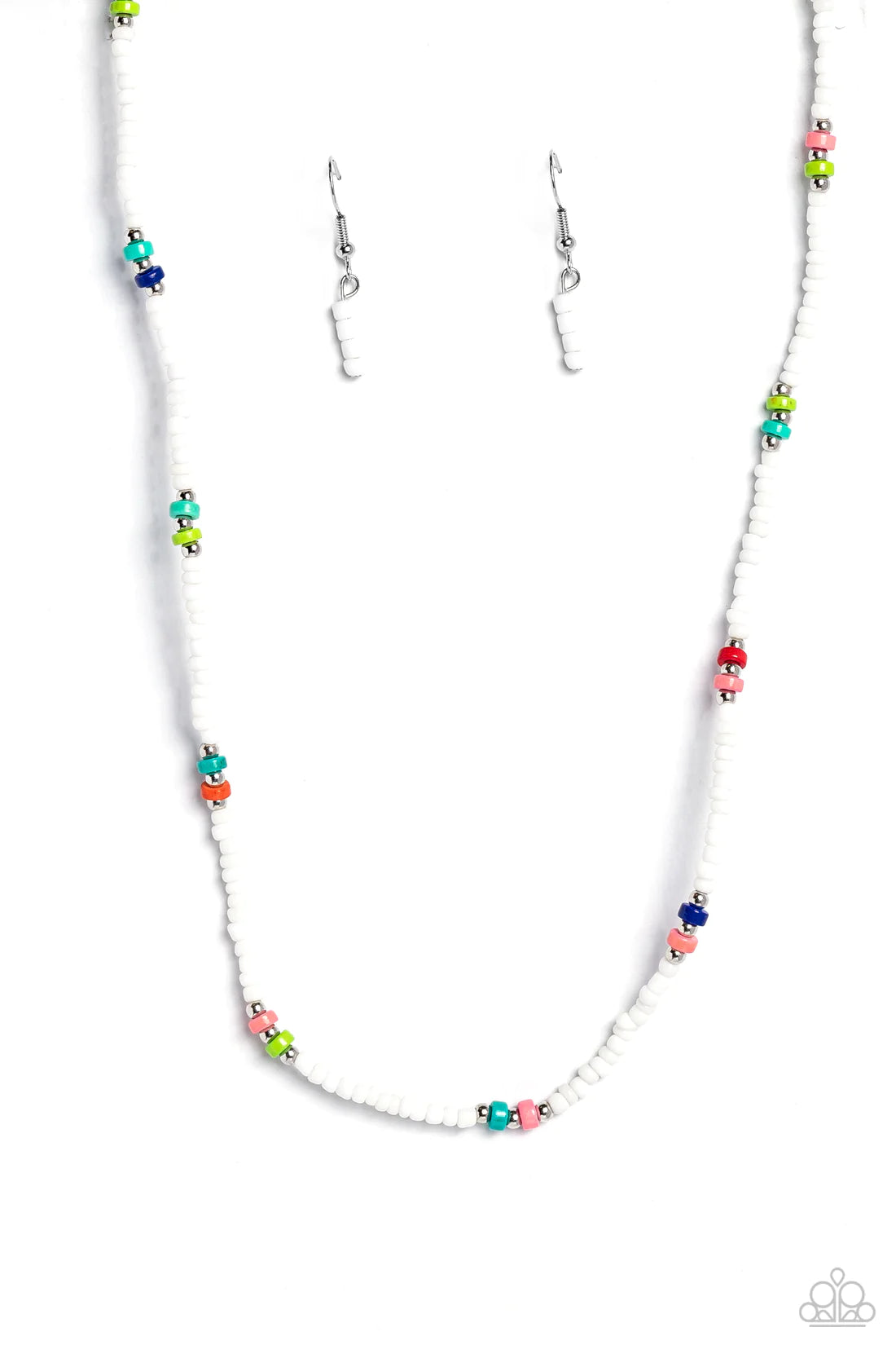 Paparazzi Necklaces - Tis the Sea-Sun - White