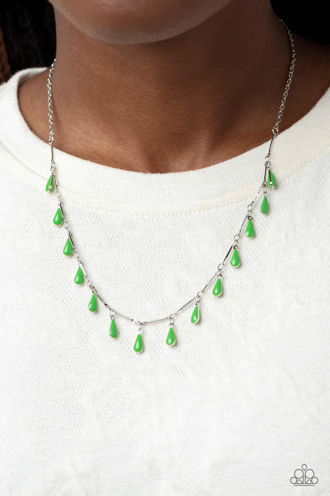 Paparazzi Necklaces - Drop-Dead Dance - Green
