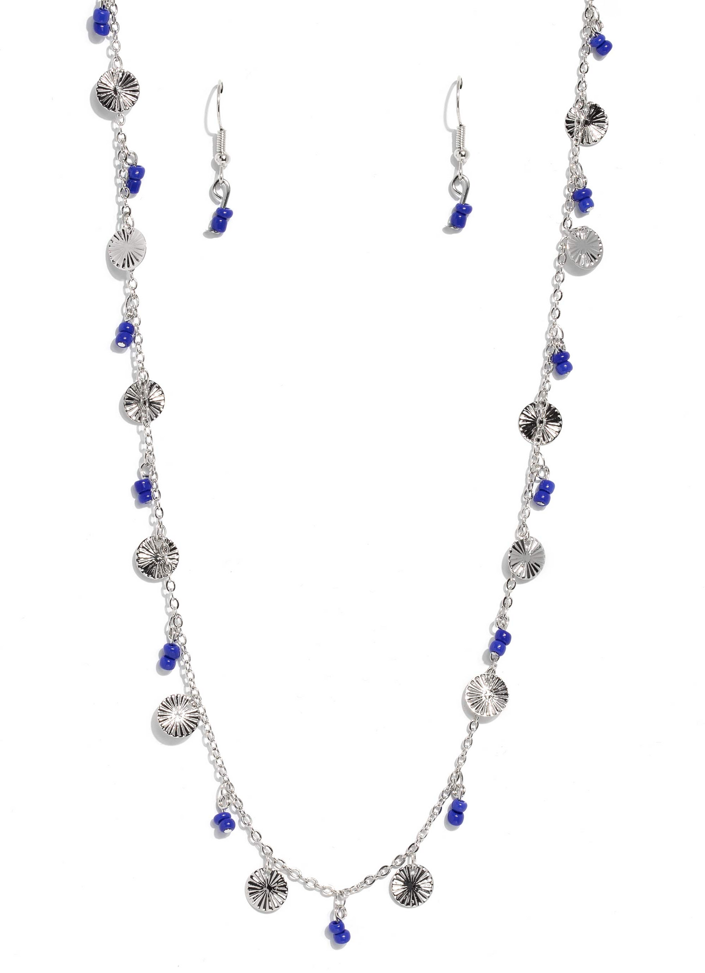 Paparazzi Necklaces - Sand Dollar Sass - Blue