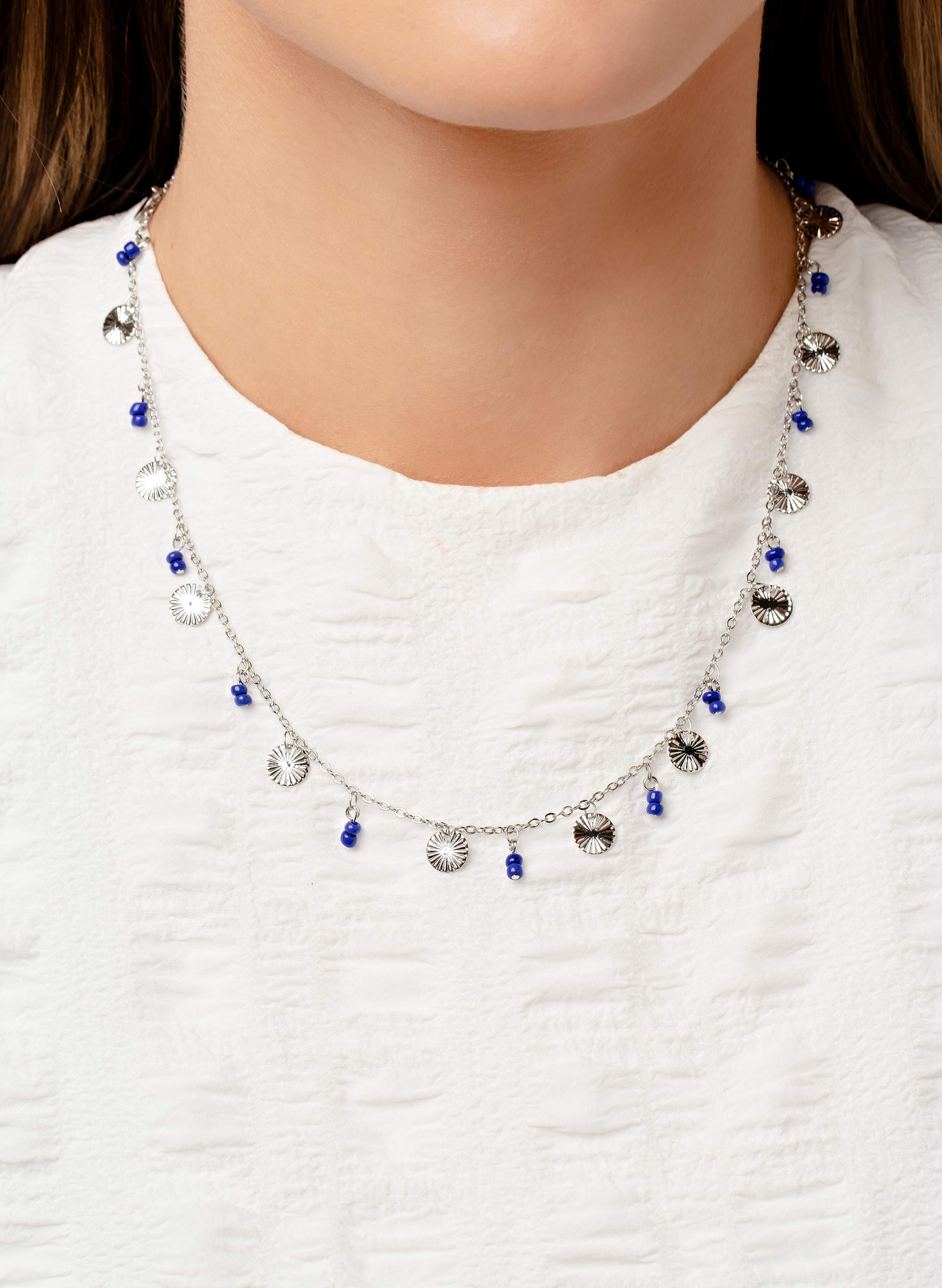 Paparazzi Necklaces - Sand Dollar Sass - Blue
