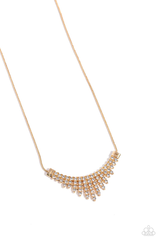 Paparazzi Necklaces - Dramatic Diadem - Gold