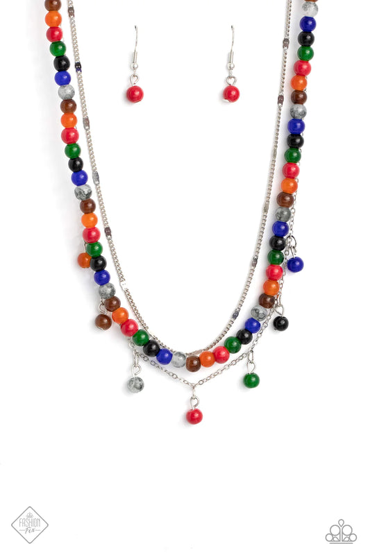Paparazzi Necklaces - Bead All About It - Red - Fashion Fix