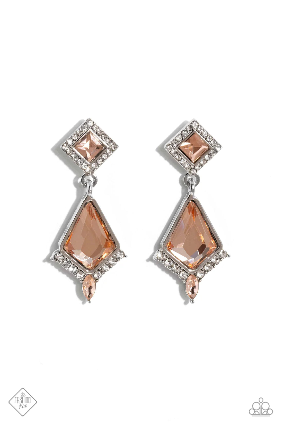 Paparazzi Earrings - Dapper Display - Orange - Fashion Fix