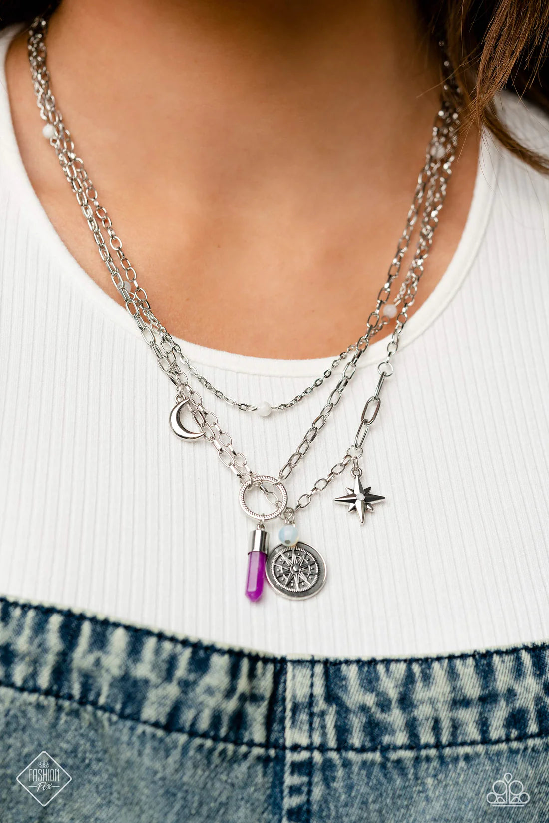 Paparazzi Necklaces - Notable Navigator - Purple - Fashion Fix