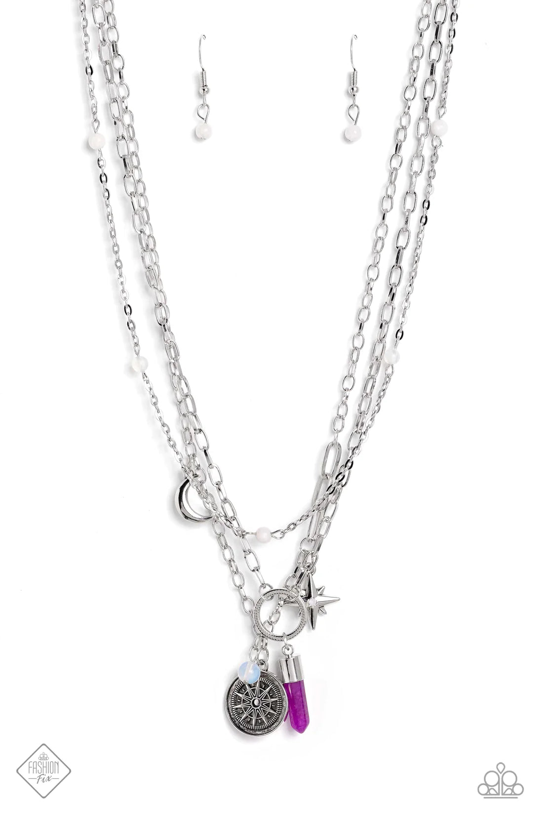 Paparazzi Necklaces - Notable Navigator - Purple - Fashion Fix