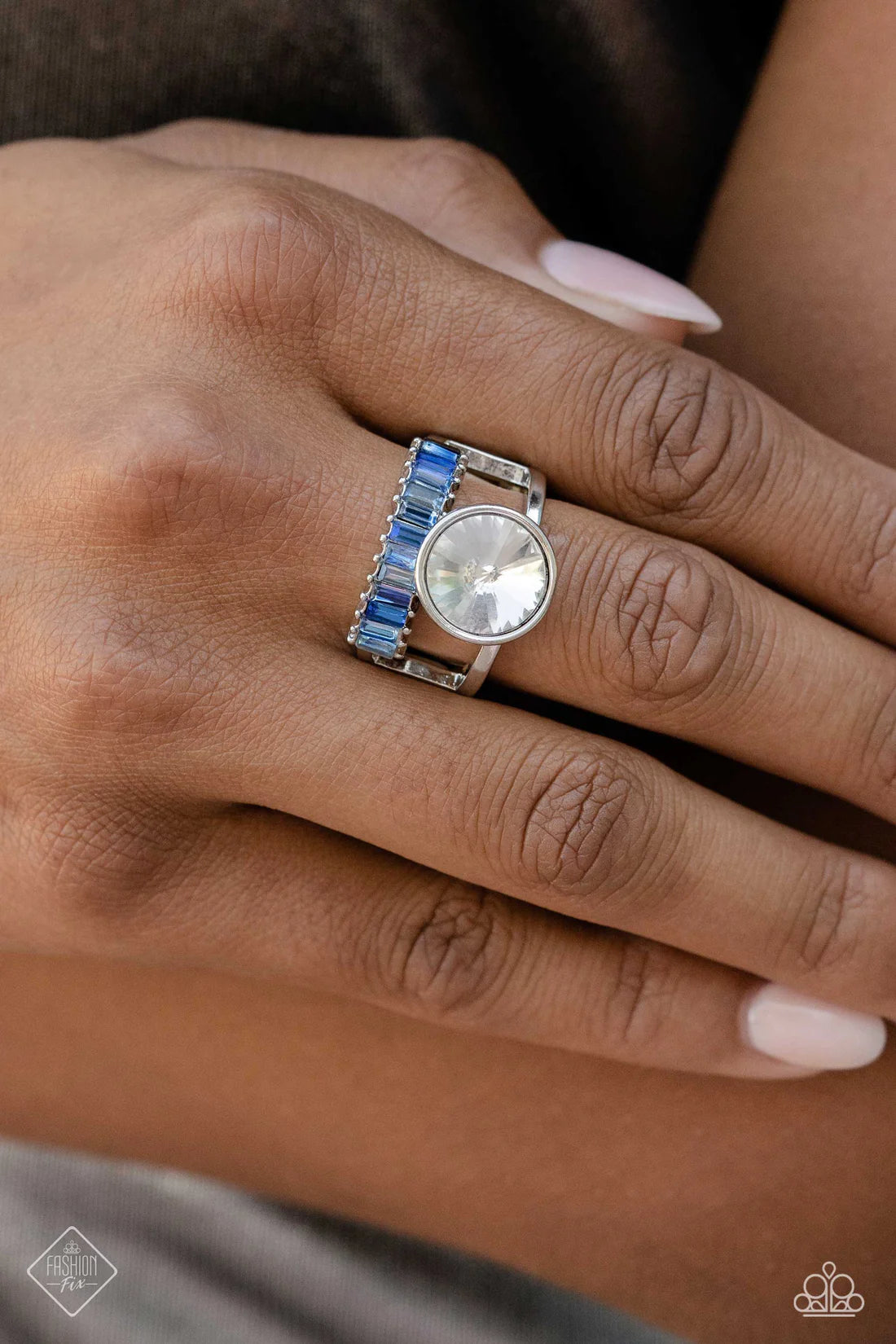 Paparazzi Rings - Balanced Bravura - Blue - Fashion Fix