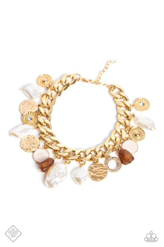Paparazzi Bracelets - Sea For Yourself - Gold - Fashion Fix