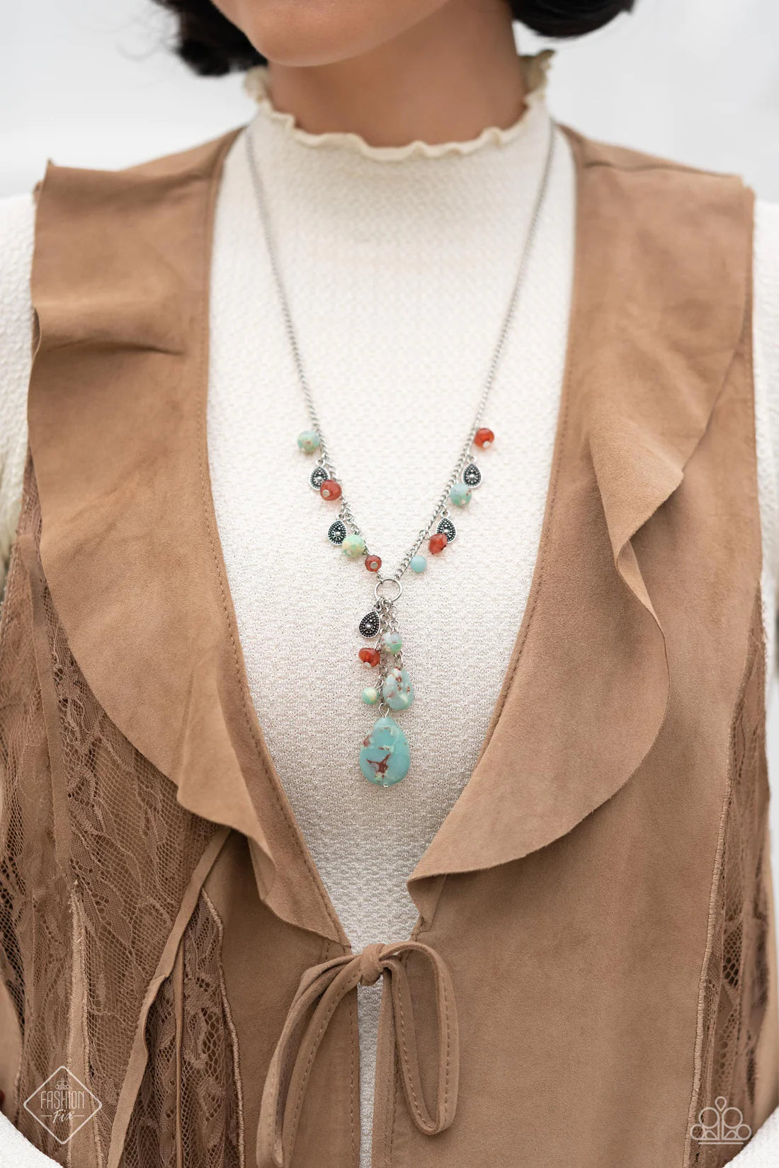 Paparazzi Necklaces - Notably Natural - Blue - Fashion Fix