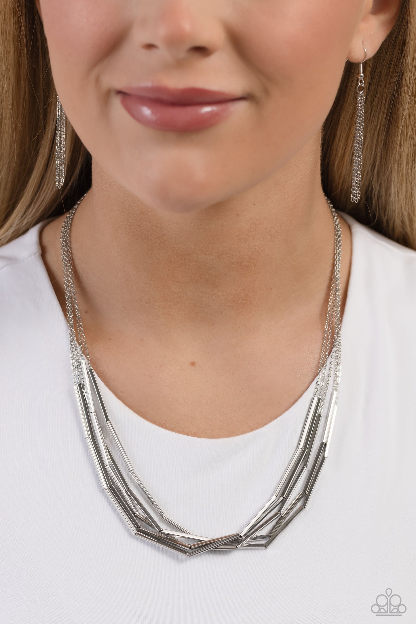 Paparazzi Necklaces - Dynamic Default - Silver