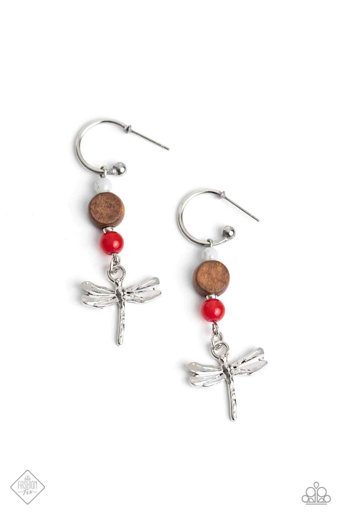 Paparazzi Earrings - Take Bead - Red - Fashion Fix