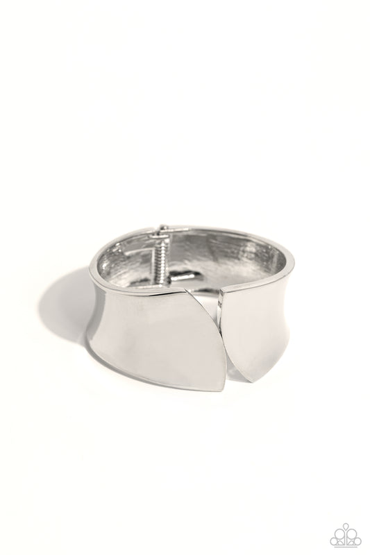 Paparazzi Bracelets - Sheared Sass - Silver