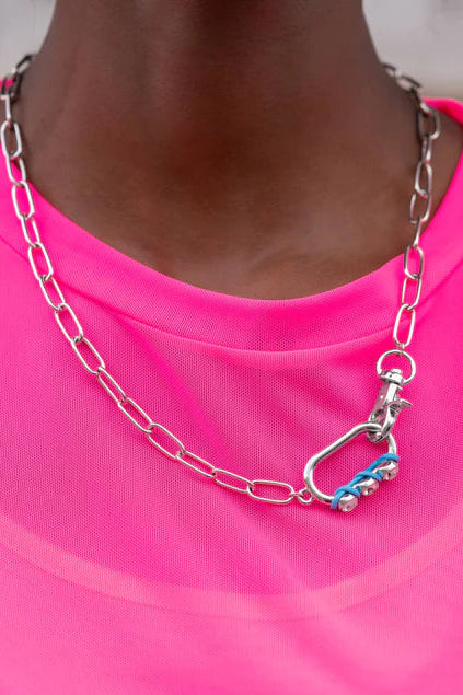 Paparazzi Necklaces - Dont Want to Miss a String - Blue - Fashion Fix
