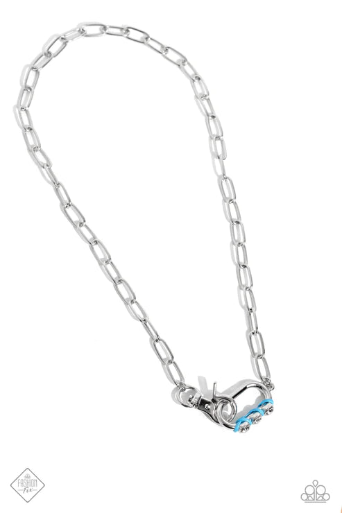 Paparazzi Necklaces - Dont Want to Miss a String - Blue - Fashion Fix