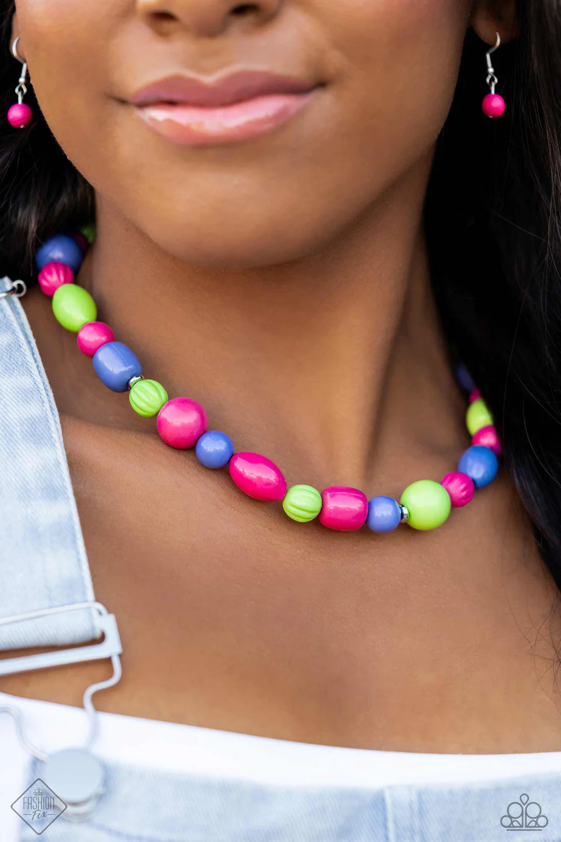 Paparazzi Necklaces - Perfectly Poppin' - Pink - Fashion Fix