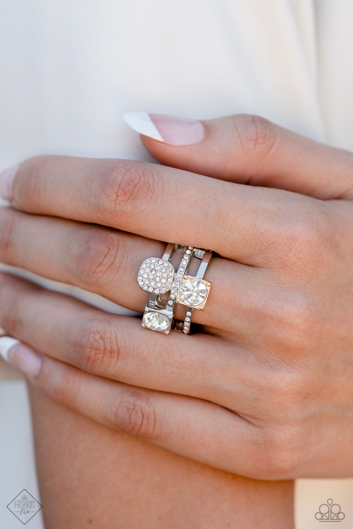 Paparazzi Rings - Tailored Two-Tone - Rings - Fashion Fix
