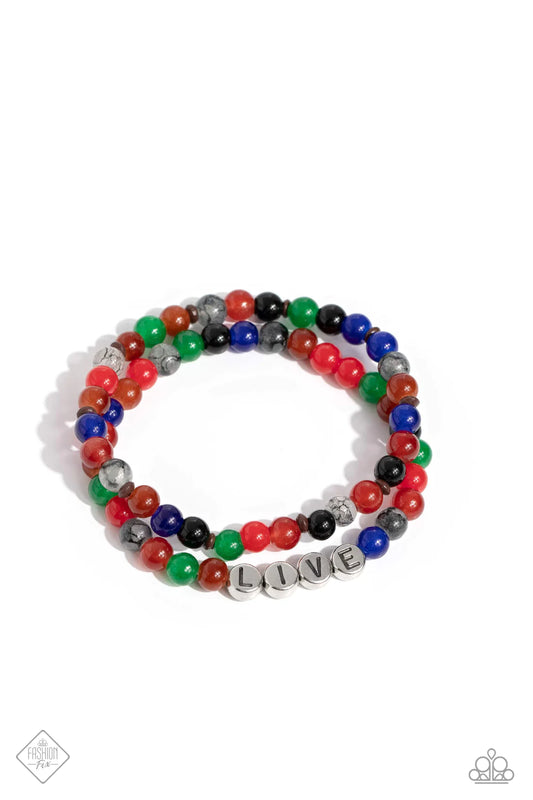 Paparazzi Bracelets - Bead That As if May - Red - Fashion Fix