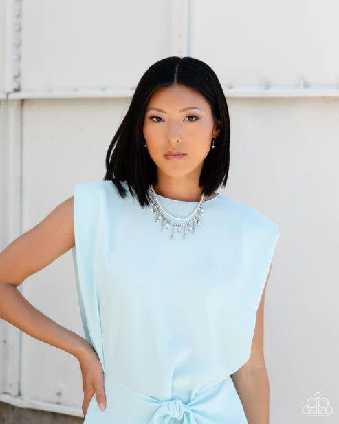 Paparazzi Necklaces - Lessons in Luxury - White