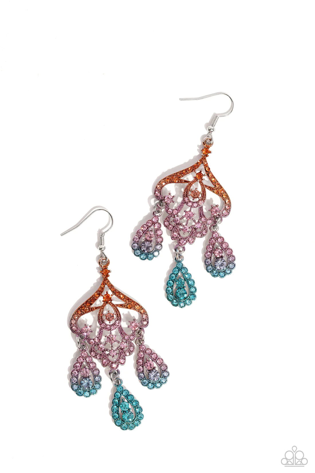 Paparazzi Earrings - Chandelier Command - Multi