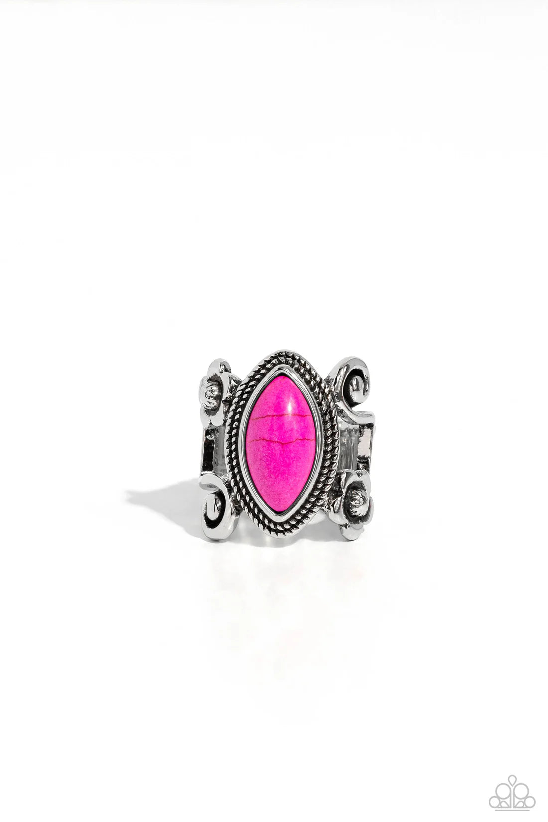 Paparazzi Rings - Flower Swirl - Pink