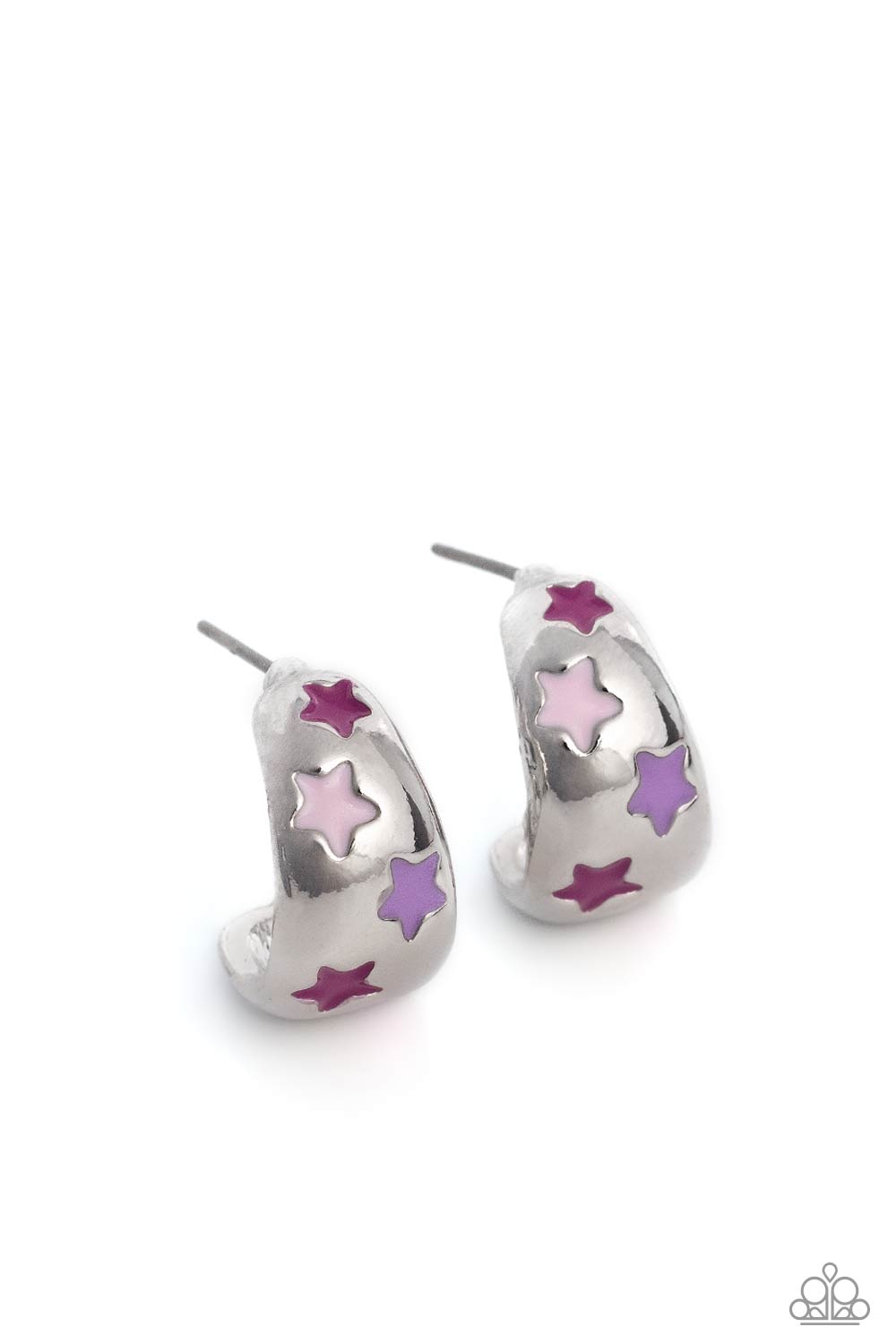 Paparazzi Earrings - Scouting Stars - Pink