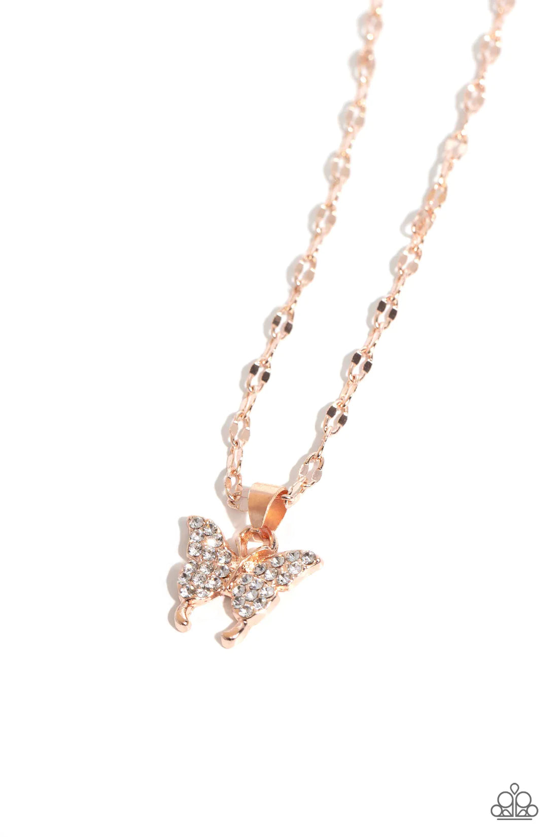 Paparazzi Necklaces - High-Flying Hangout - Rose Gold
