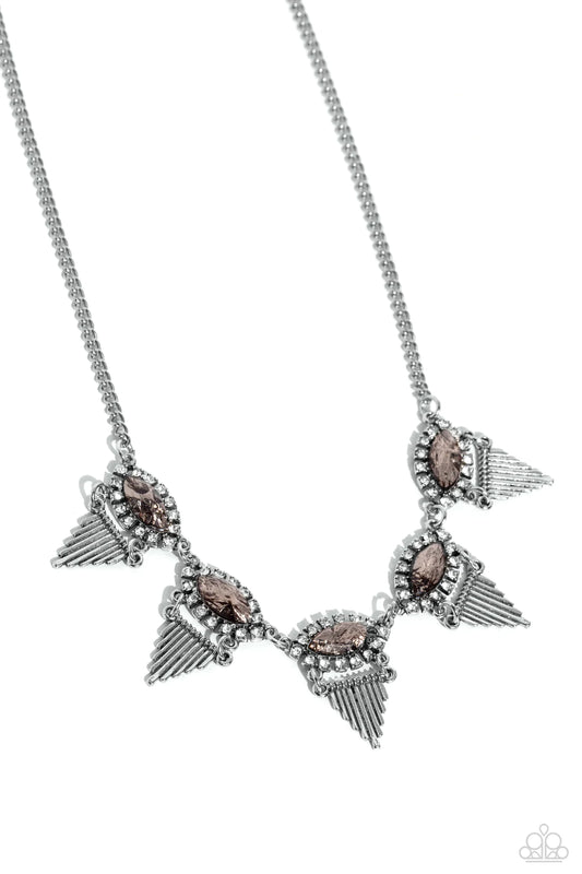 Paparazzi Necklaces - Scintillating Shimmer - Silver