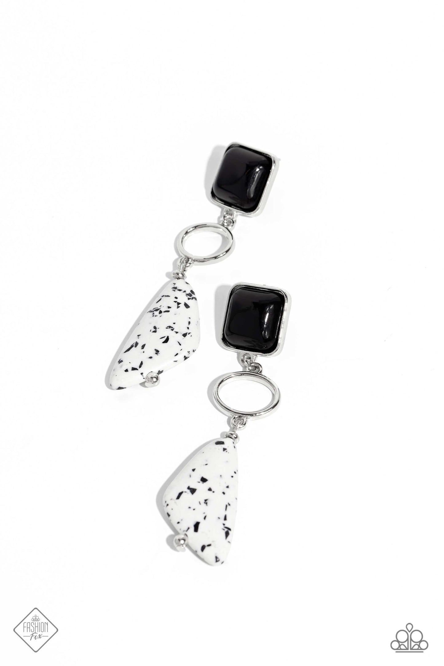 Paparazzi Earrings - High-End Hallmark - Black - Fashion Fix
