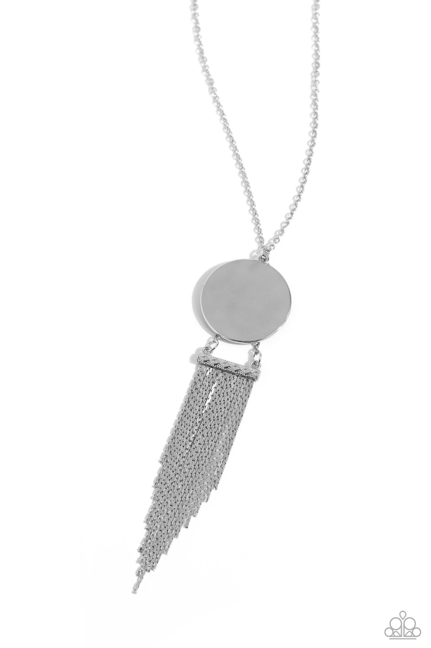 Paparazzi Necklaces - Tassel Tenure - Silver