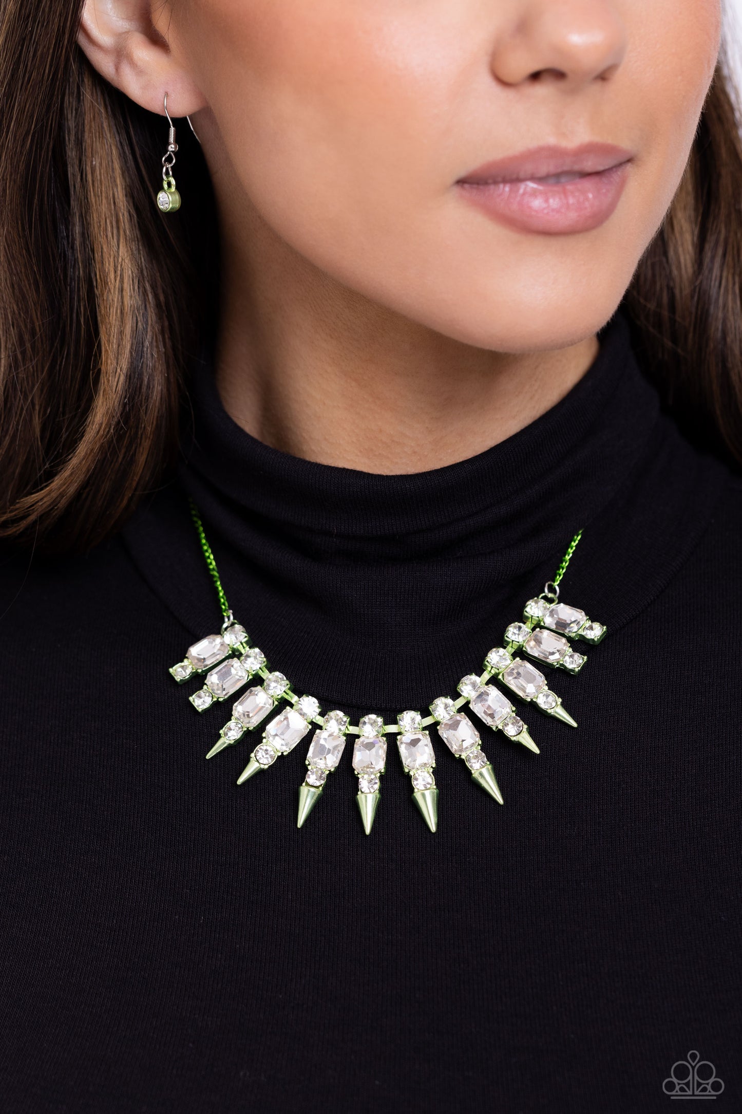 Paparazzi Necklaces - Punk Passion - Green