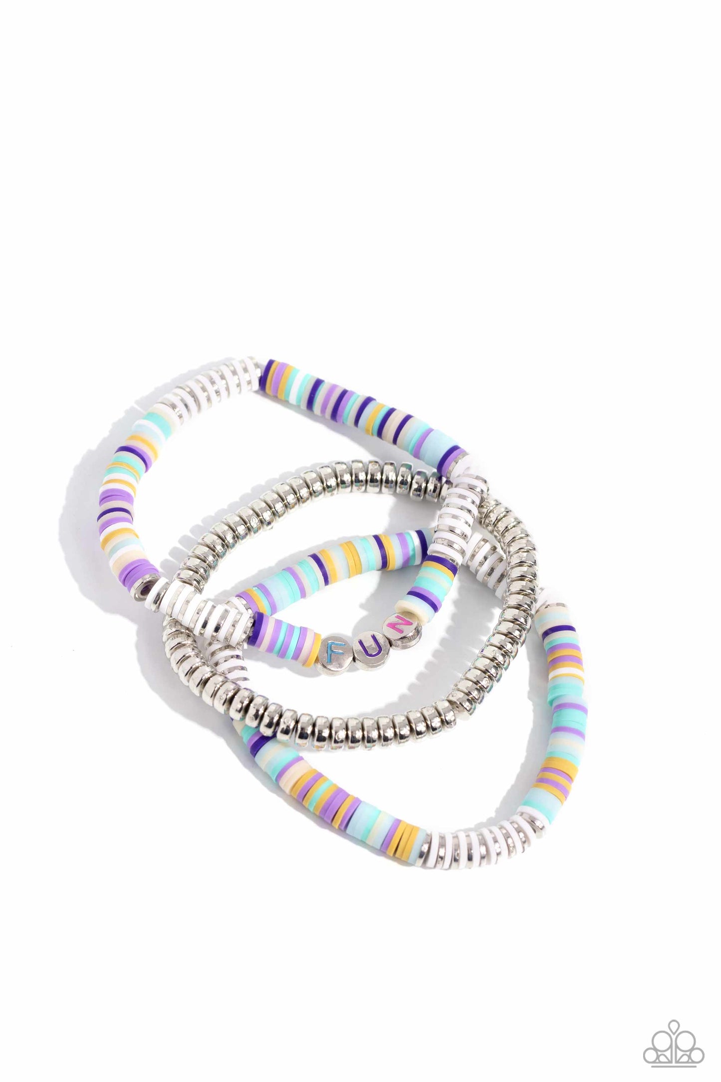 Paparazzi Bracelets - Just for Fun - White
