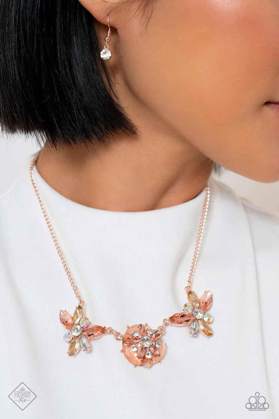 Paparazzi Necklaces - Soft-Hearted Series - Rose Gold - Fashion Fix
