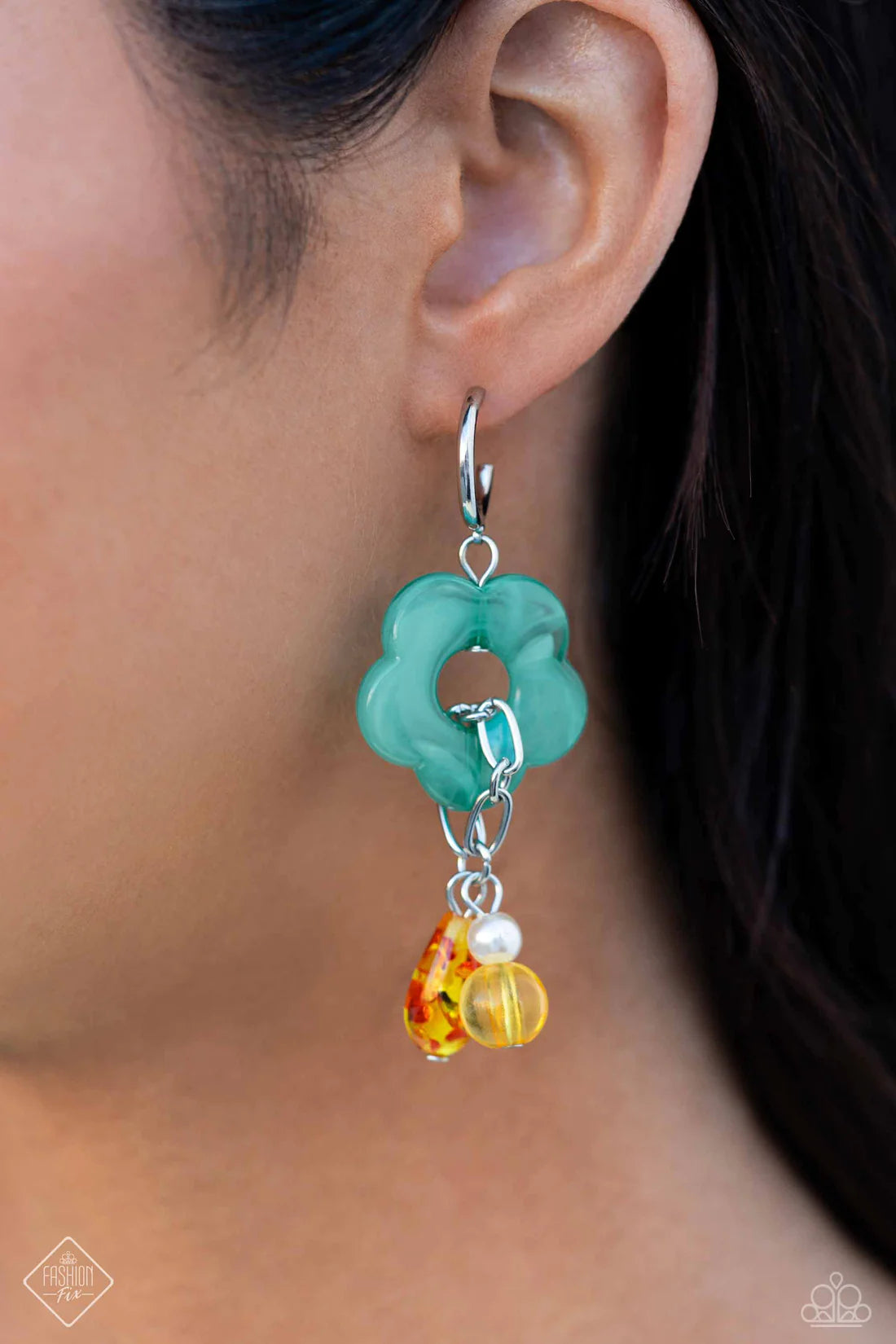 Paparazzi Earrings - Gone Stir Daisy - Multi - Fashion Fix