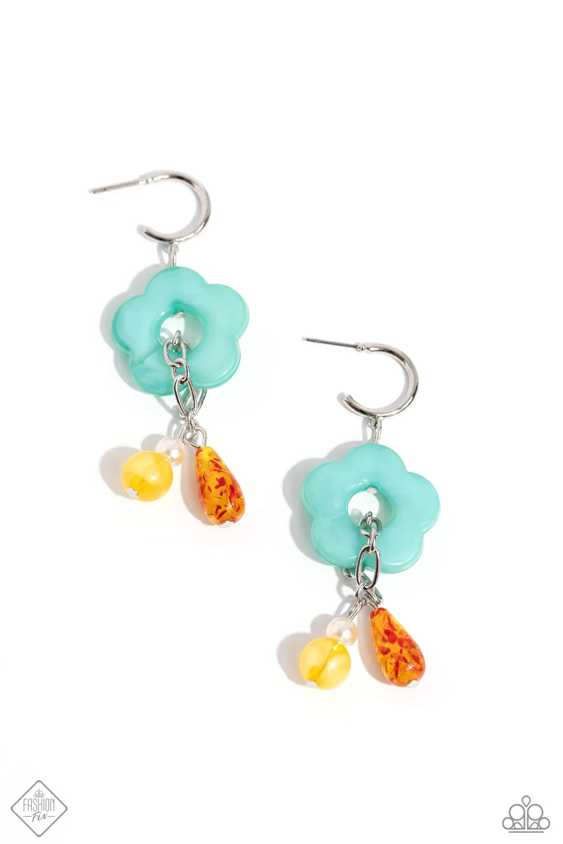 Paparazzi Earrings - Gone Stir Daisy - Multi - Fashion Fix