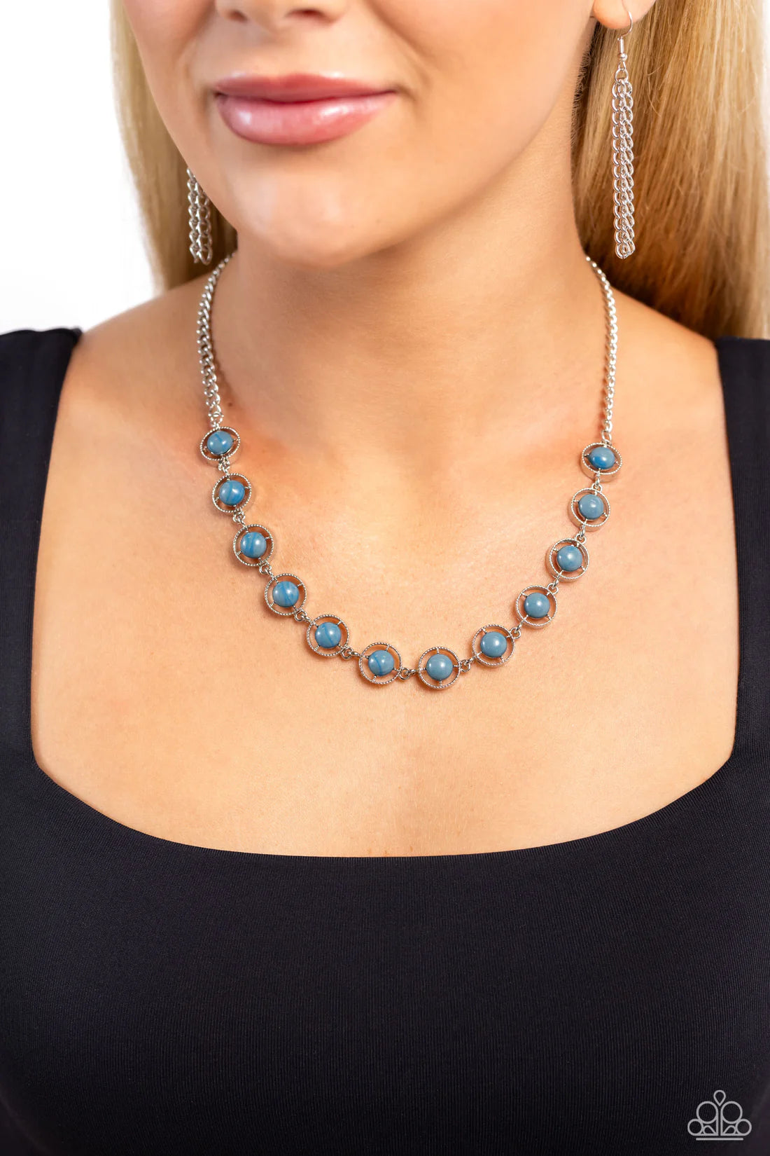 Paparazzi Necklaces - Going Global - Blue