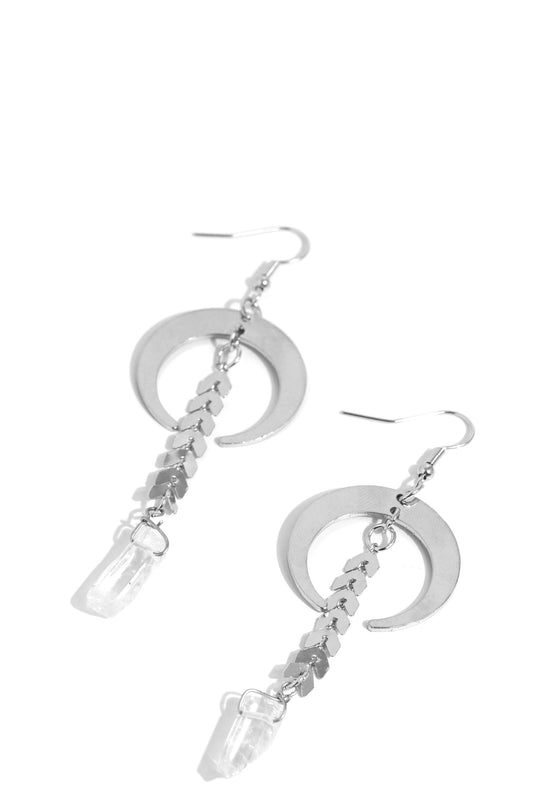 Paparazzi Earrings - Lounging Laurel - White